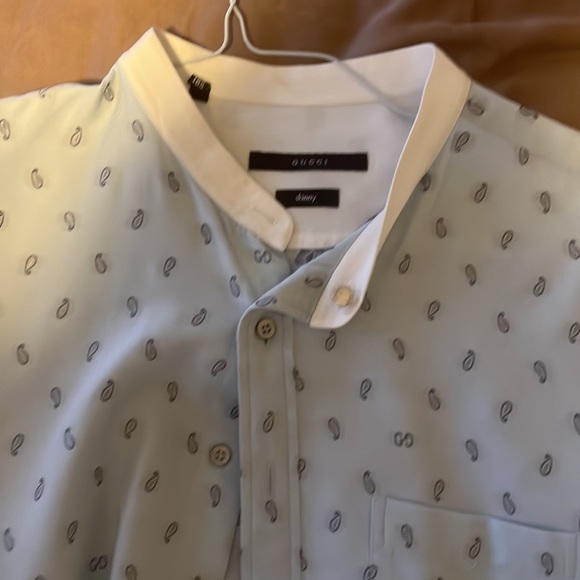 Men’s Gucci shirt purchased in Italy Gucci size 16 1/2 - Picture 2 of 3